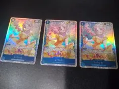 レベッカ sr 3枚セット(ワンピースカード 神の島の冒険)
