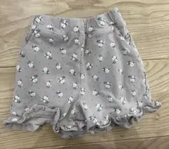 【petit main】花柄フリルショートパンツ 90cm