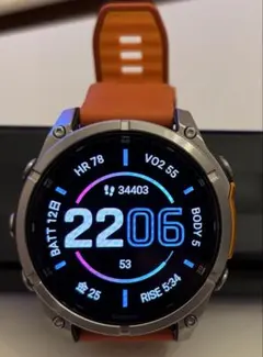 GARMIN fenix 8 オレンジ（47mm） 【9プロバンドのおまけ付き】