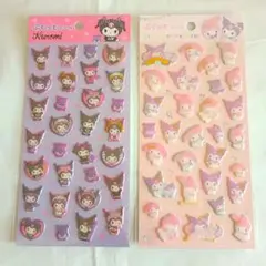 ★サンリオ ぷくっとシール 立体 ぷくぷく マイメロ クロミ ダイソー