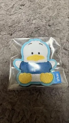 ぬいピン ぷっくりかわいいアップリケバッジ あひるのペックル