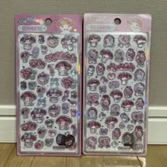 マイメロ シール2枚セット ボンボンドロップ ぷっくり 匿名 立体 サンリオ