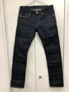 ★Hysteric glamor スタッズデニム★セルビッチ濃紺