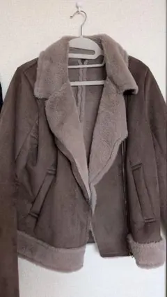 ブラウン ファーショートジャケット
