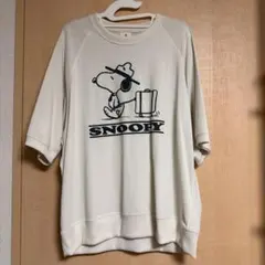 スウェT(5分袖) Peanuts オフホワイト L