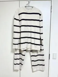 GELATO PIQUE ボーダー メンズ　ルームウェア もこもこ　上下セット