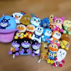 アンパンマン ぬいぐるみセット SEGA 1990年 当時物 まとめ売り レトロ