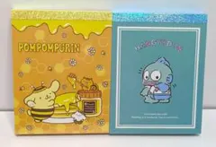 新品・未使用　ポムポムプリン・ハンギョドンミニメモ帳２冊(各２柄入)