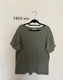 CRAFT STANDARD レディースカットソー　 フリーサイズ　カーキのサムネイル