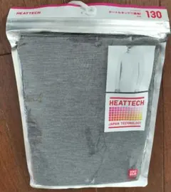 HEATTECH ダークグレー タートルネックTシャツ 130
