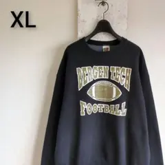 古着　フルーツオブザルーム　厚手　スウェット　ブラック　　コットン　カレッジロゴ