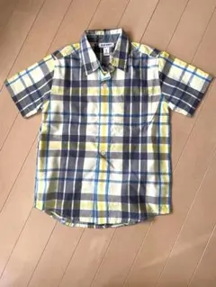 【美品】OLD NAVY チェック柄半袖シャツ X Sサイズ