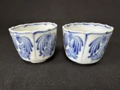 有田焼　作家物　岩永浩 作　染付華文夫婦茶碗 有田焼 作家物 岩永浩 作 染付華文夫婦茶碗 - メルカリ