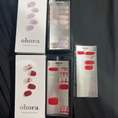 ohora ネイルシール 2種セット　ピンク・赤系のサムネイル
