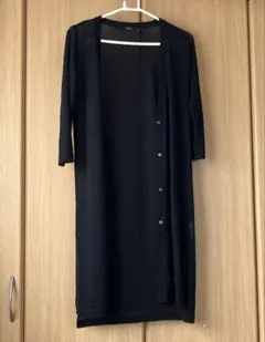AZUL by moussy ロングカーディガン ブラック Mのサムネイル