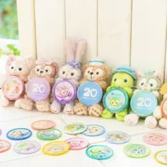 限定品 ダッフィー＆フレンズ20周年 カラフルハピネス ワッペン オル・メル