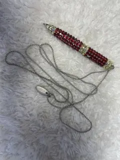 HIROKO KOSHINO ヒロコ コシノ　ネックレス　【美品】 パールラインロングネックレス ／日本製 | HIROKO KOSHINO