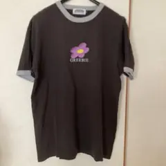 ⭐️GREEBIE リンガーTシャツ フラワー刺繍①