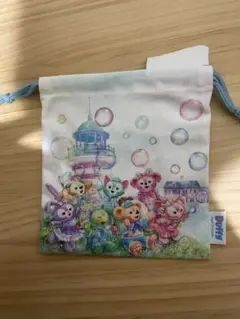 新品　ダッフィー　カラフルハピネス　20周年　巾着　ディズニーシー