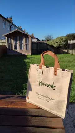 Harrods ハロッズ トワルドジュイ トートバッグ S キャンバストート