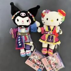 サンリオピューロランド　ネオナツマツリ　マスコット　キティ　クロミ
