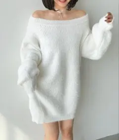 シャギーニットワンピース　ロイパ　ROYAL PARTY