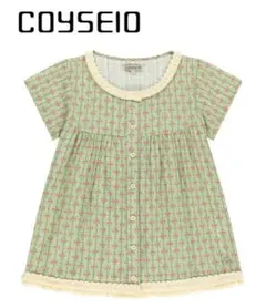 coyseioFRINGE SHIRRINGBLOUSE 花柄 半袖シャツ coyseioFRINGE SHIRRINGBLOUSE 花柄 半袖シャツ - メルカリ