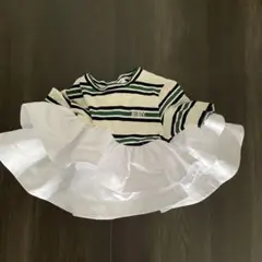 Bibiy. ストライプフリルTシャツ