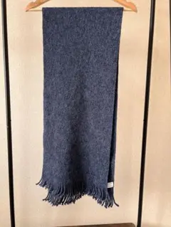 Paul Smith ネイビー マフラー 羊毛100%