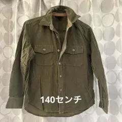 GAP 140 オリーブグリーン コーデュロイ長袖シャツ