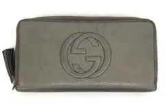 M7/011 GUCCI グッチ ラウンドファスナー 長財布 - メルカリ