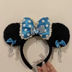ディズニー カチューシャ イヤリング ミニー 水色