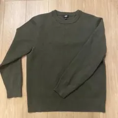 ウォッシャブルミラノリブクルーネックセーター　M