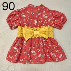 【小鳥ちゃん様専用】浴衣　甚平　女の子　袴風　フタフタ　futafuta