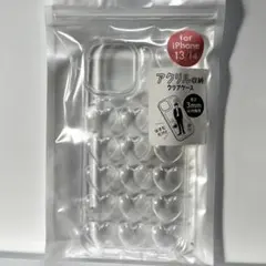 iPhone 13/14用 アクリルケースiPhoneケース　ハート