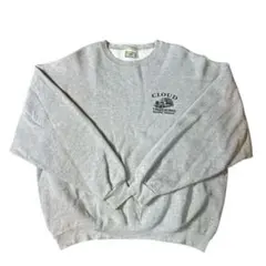 Lede プリント クルーネック スウェット グレー XL