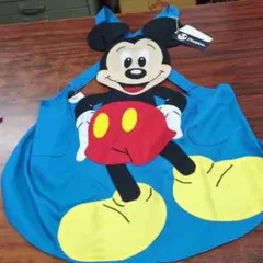 タグ付きPoppinsポピンズディズニーミッキー子供用エプロン120未使用訳あり