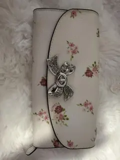 COACH 花柄 ホワイト 財布