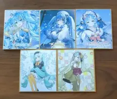 初音ミク　ミニ色紙　まとめ売り 5枚