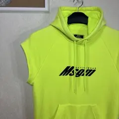 MSGM エムエスジーエム　ノースリーブパーカー　蛍光イエローのサムネイル