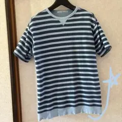 YAECA ボーダー Tシャツ 半袖 クルーネックのサムネイル