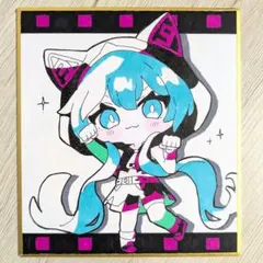中色紙サイズ＊ブルアカ 天羽アコ 手描きイラスト色紙 中色紙サイズ＊ブルアカ 天羽アコ 手描きイラスト色紙 - メルカリ