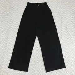 エヘカソポ ハイウエスト タック ワイドパンツ ブラック フリーのサムネイル