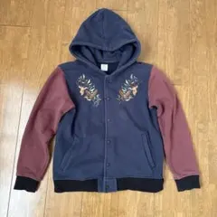 graniph グラニフ 鹿 フクロウ アニマル刺繍 ボタンパーカー Sサイズ