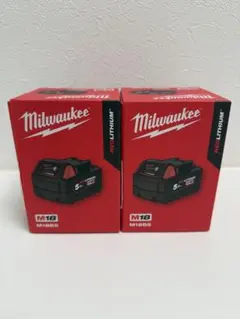 Milwaukee M18 5.0Ah M18 B5 JP 2個 新品未開封 - メルカリ
