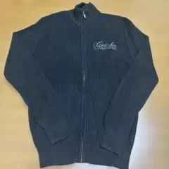 Gotcha ガッチャ　 ジップアップ ニット セーター　ブラック　黒　M
