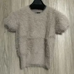 ZARA シャギー モヘア ニット 半袖