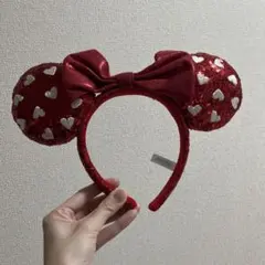 赤スパンコール カチューシャ