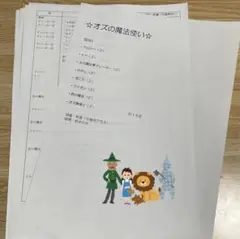 オリジナル台本　オズの魔法使い
