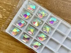 ガラスビジュー　コズミック型　13×17ミリ